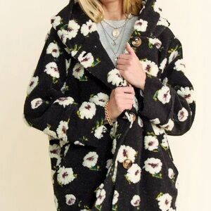 Davi and Dani Poppy Hoodie Coat-NWOT